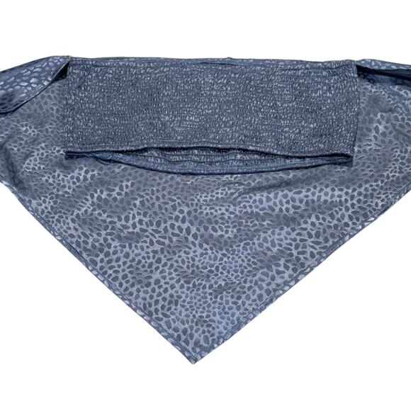 Brooklyn Karma Strapless Top, Hankerchief Y2K Top Womens Size Medium Blue - Picture 4 of 8